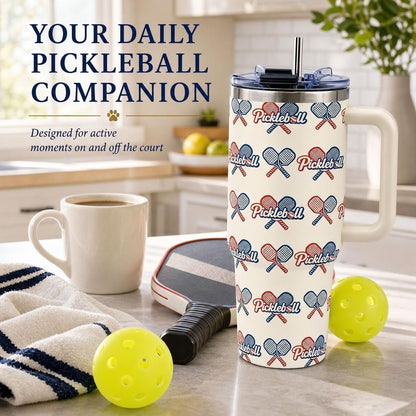 Sea Turtle Tumbler 40 oz with Handle, Ocean Lover Gifts for Women, Insulated Stainless Steel Cup with Straw, Beach Lover Gift for Sea Turtle Lovers, Coastal Travel Drinkware