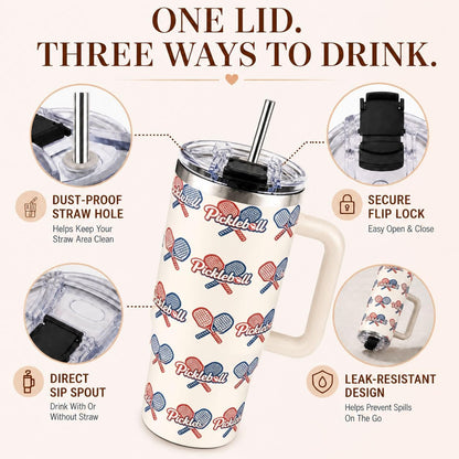 Sea Turtle Tumbler 40 oz with Handle, Ocean Lover Gifts for Women, Insulated Stainless Steel Cup with Straw, Beach Lover Gift for Sea Turtle Lovers, Coastal Travel Drinkware