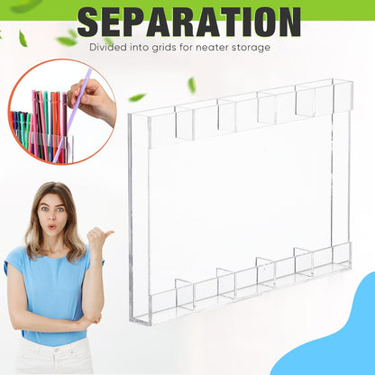 Acrylic Straw Holder for Cabinet Door,Classic,Large,Transparent