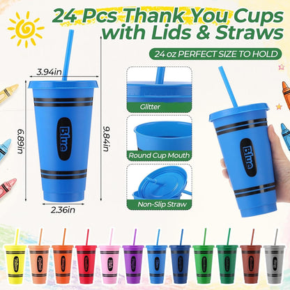 72 Pcs Bible Christian 24 oz Tumbler Set Lids Straws Notepads