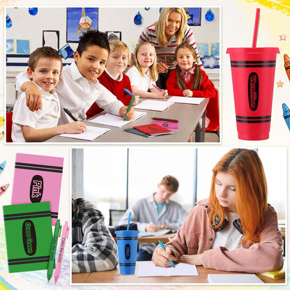 72 Pcs Bible Christian 24 oz Tumbler Set Lids Straws Notepads