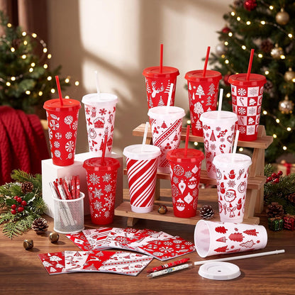 72 Pcs Bible Christian 24 oz Tumbler Set Lids Straws Notepads
