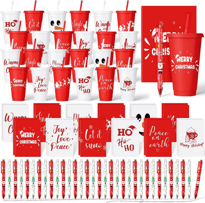 72 Pcs Bible Christian 24 oz Tumbler Set Lids Straws Notepads