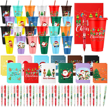 72 Pcs Bible Christian 24 oz Tumbler Set Lids Straws Notepads