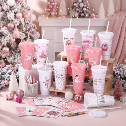 72 Pcs Bible Christian 24 oz Tumbler Set Lids Straws Notepads