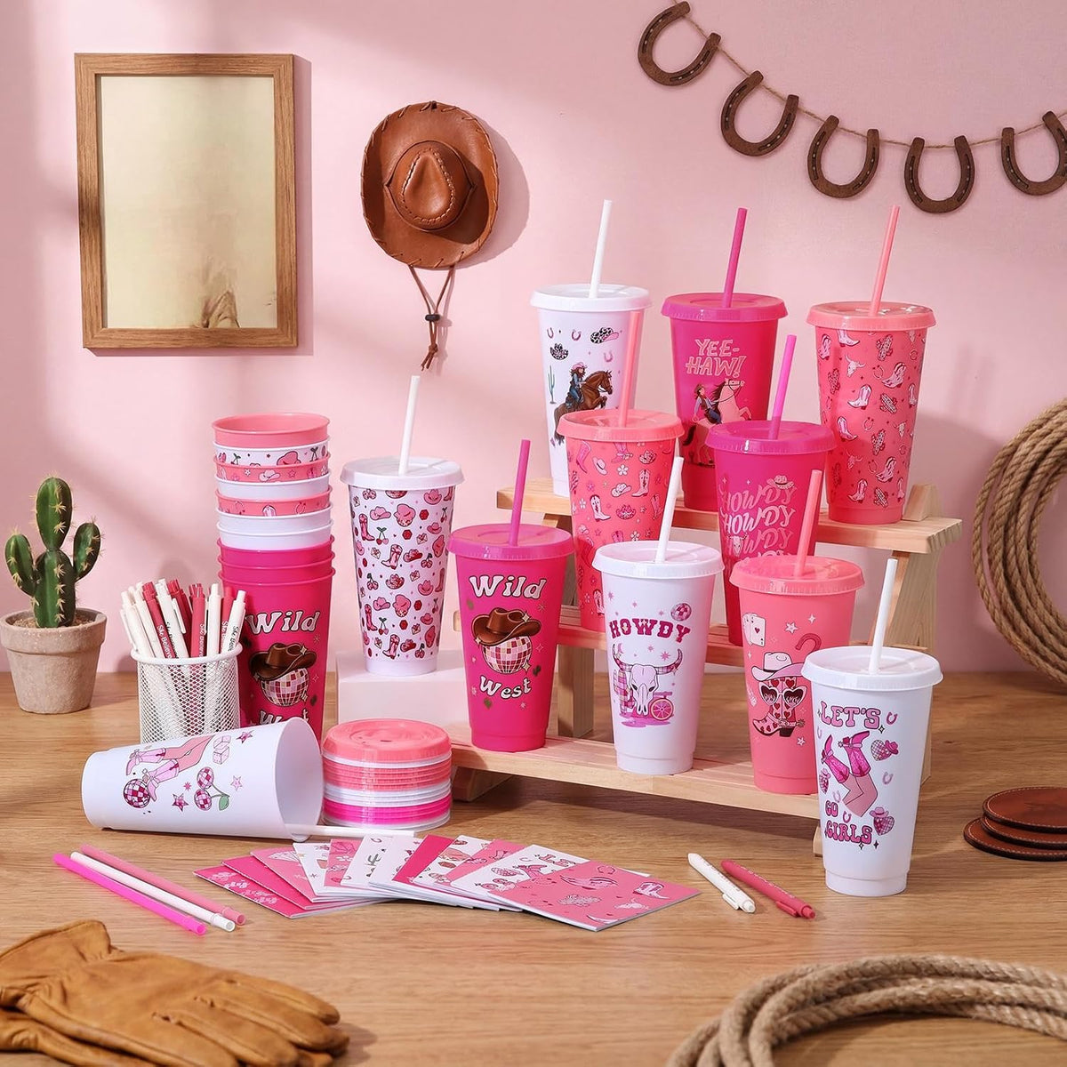 72 Pcs Bible Christian 24 oz Tumbler Set Lids Straws Notepads