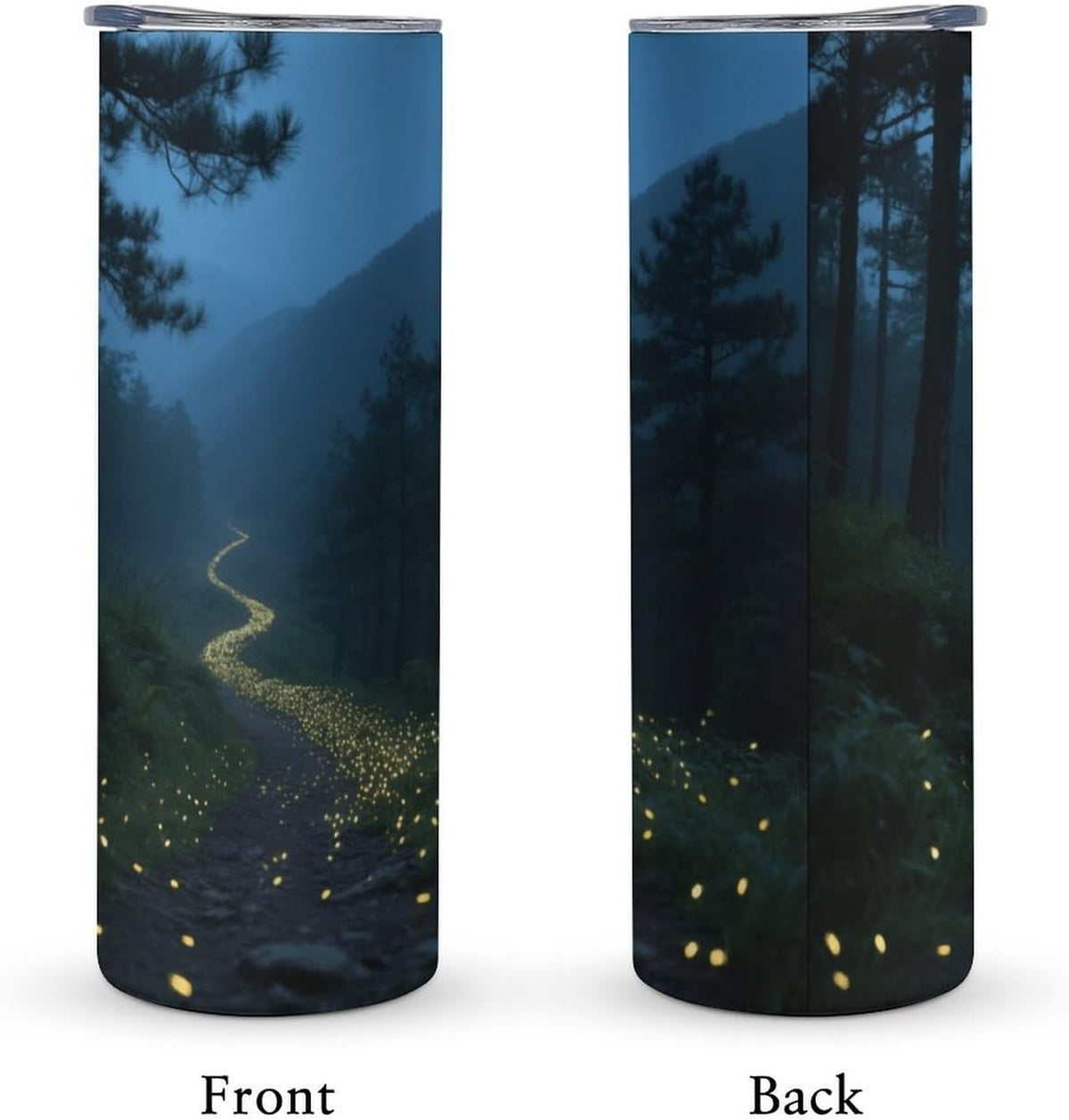 Firefly Mountain Trail Car Cup 20 Oz, Travel Coffee Tumbler - Leakproof Insulated,Reusable Water Bottle with Lid And Straw