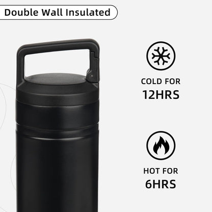 20 oz Insulated Travel Water Bottle, Coffee Tumbler Stainless Steel