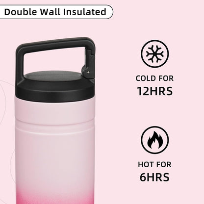 20 oz Insulated Travel Water Bottle, Coffee Tumbler Stainless Steel