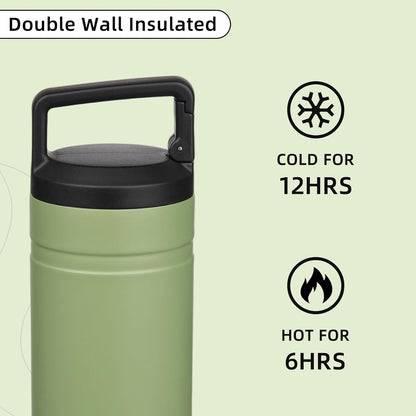 20 oz Insulated Travel Water Bottle, Coffee Tumbler Stainless Steel