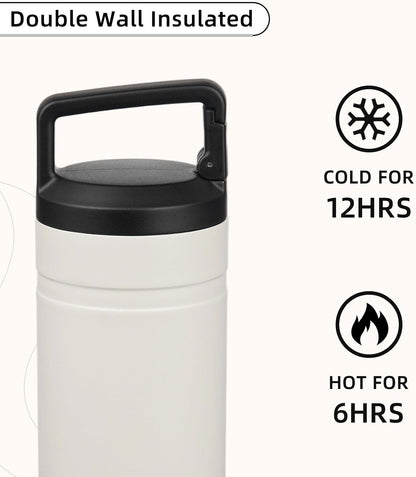 20 oz Insulated Travel Water Bottle, Coffee Tumbler Stainless Steel