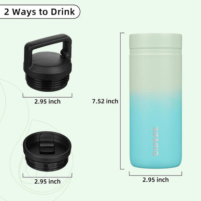 20 oz Insulated Travel Water Bottle, Coffee Tumbler Stainless Steel