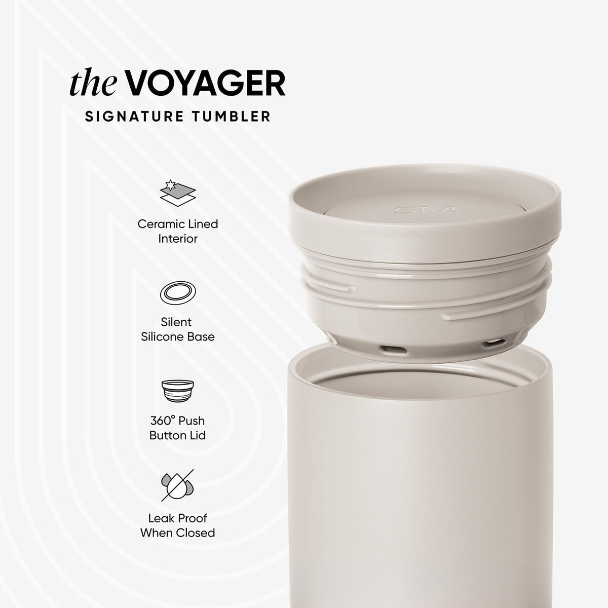 Insulated Travel Coffee Mug 360° Lid | 16oz | Green