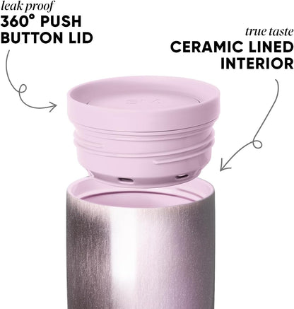 Insulated Travel Coffee Mug 360° Lid | 16oz | Green