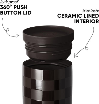 Insulated Travel Coffee Mug 360° Lid | 16oz | Green