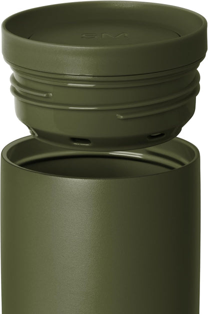 Insulated Travel Coffee Mug 360° Lid | 16oz | Green