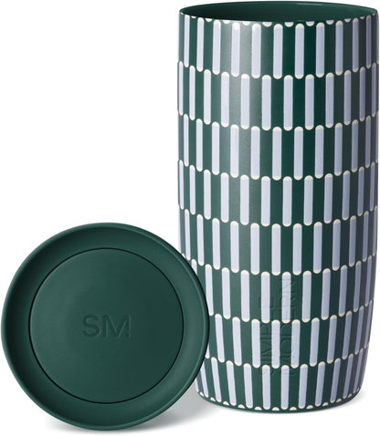 Insulated Travel Coffee Mug 360° Lid | 16oz | Green