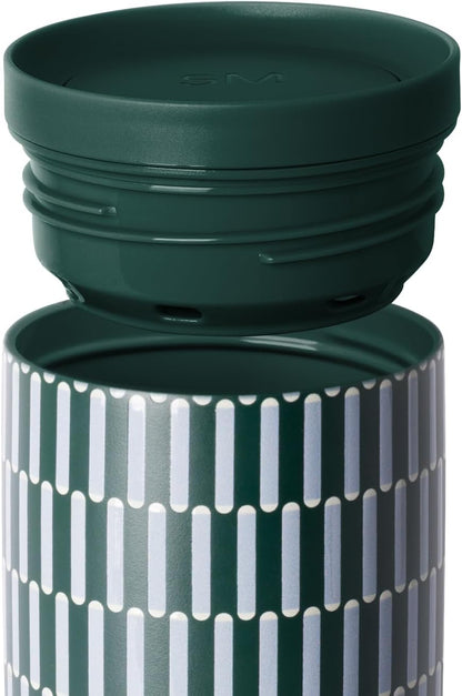 Insulated Travel Coffee Mug 360° Lid | 16oz | Green