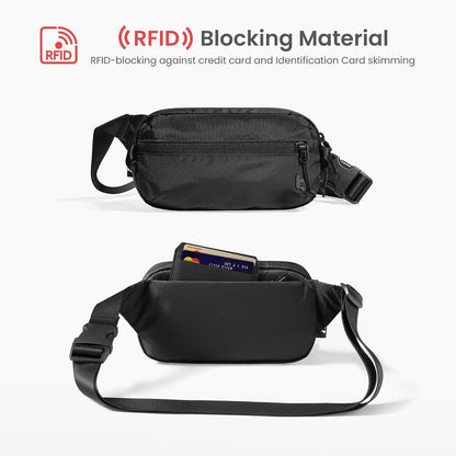 3.5L Sling Bag with RFID Blocking Crossbody Chest Pack for Men Women
