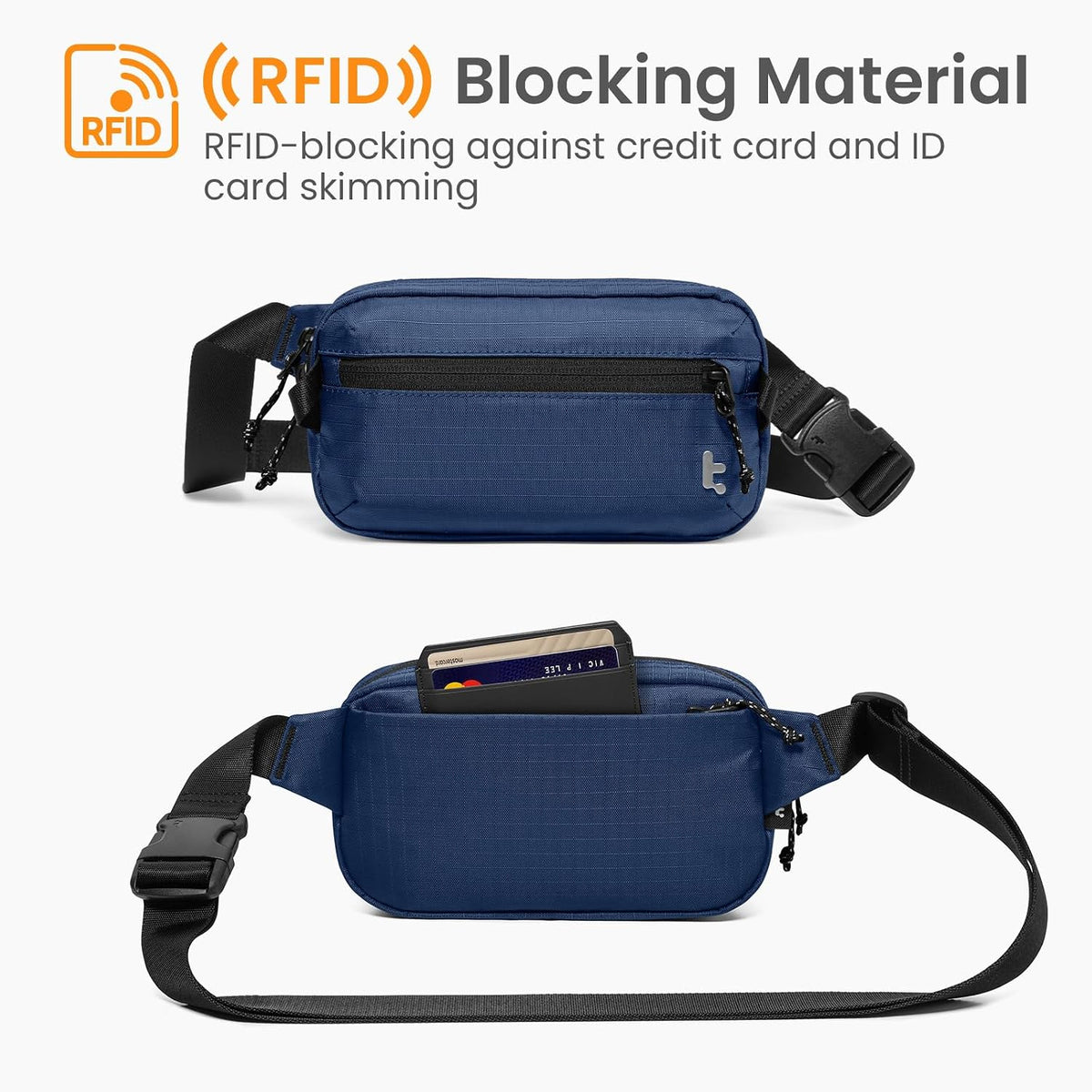 3.5L Sling Bag with RFID Blocking Crossbody Chest Pack for Men Women