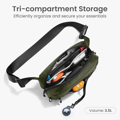 3.5L Sling Bag with RFID Blocking Crossbody Chest Pack for Men Women
