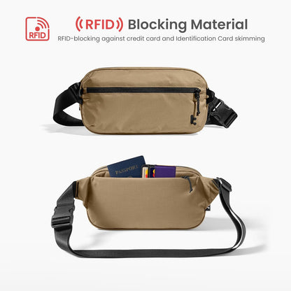 3.5L Sling Bag with RFID Blocking Crossbody Chest Pack for Men Women