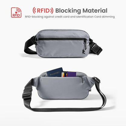 3.5L Sling Bag with RFID Blocking Crossbody Chest Pack for Men Women