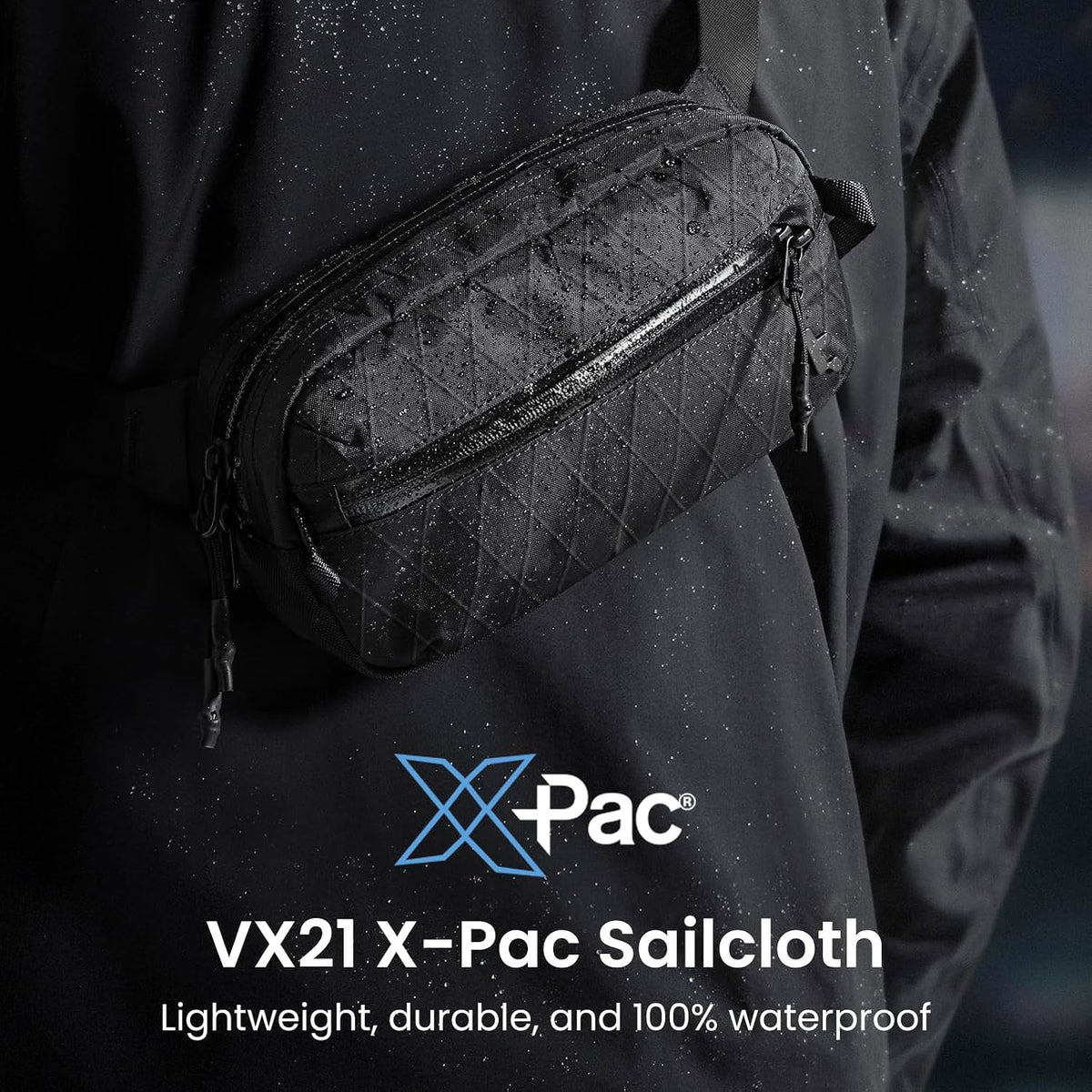 3.5L Sling Bag with RFID Blocking Crossbody Chest Pack for Men Women