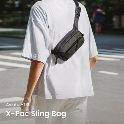 3.5L Sling Bag with RFID Blocking Crossbody Chest Pack for Men Women