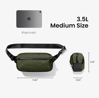 3.5L Sling Bag with RFID Blocking Crossbody Chest Pack for Men Women