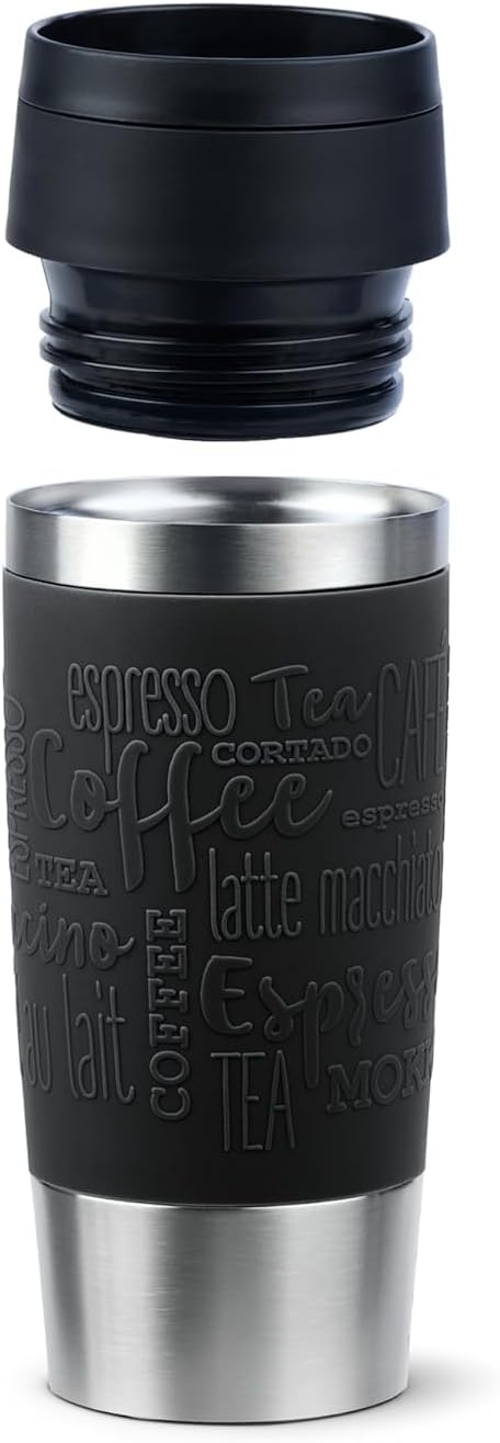 Travel Mug 360 ml Classic Insulated Mug, Stainless Steel Coffee Mug, Comfort Screw Cap, 4h Hot and 8h Cold, 100% Leak-Proof, Dishwasher Safe, 360° Drinking Opening, Aqua Blue, N20211