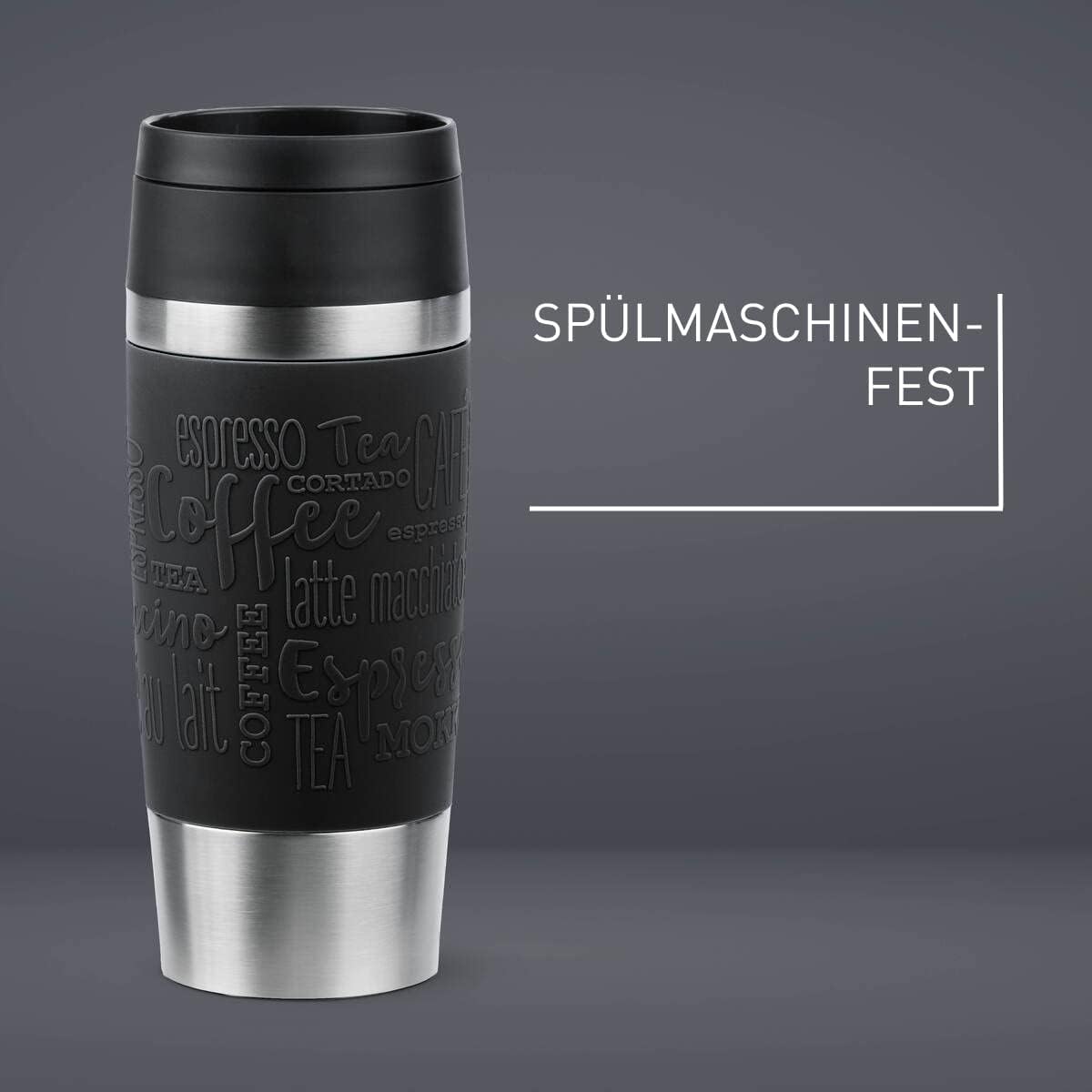 Travel Mug 360 ml Classic Insulated Mug, Stainless Steel Coffee Mug, Comfort Screw Cap, 4h Hot and 8h Cold, 100% Leak-Proof, Dishwasher Safe, 360° Drinking Opening, Aqua Blue, N20211
