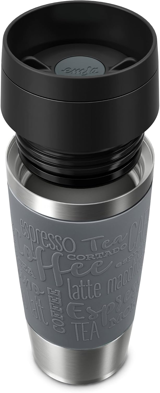 Travel Mug 360 ml Classic Insulated Mug, Stainless Steel Coffee Mug, Comfort Screw Cap, 4h Hot and 8h Cold, 100% Leak-Proof, Dishwasher Safe, 360° Drinking Opening, Aqua Blue, N20211