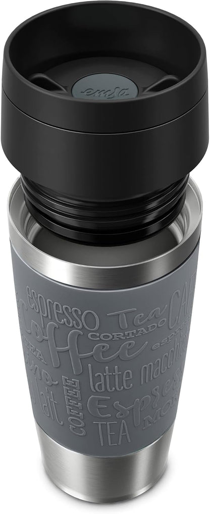 Travel Mug 360 ml Classic Insulated Mug, Stainless Steel Coffee Mug, Comfort Screw Cap, 4h Hot and 8h Cold, 100% Leak-Proof, Dishwasher Safe, 360° Drinking Opening, Aqua Blue, N20211