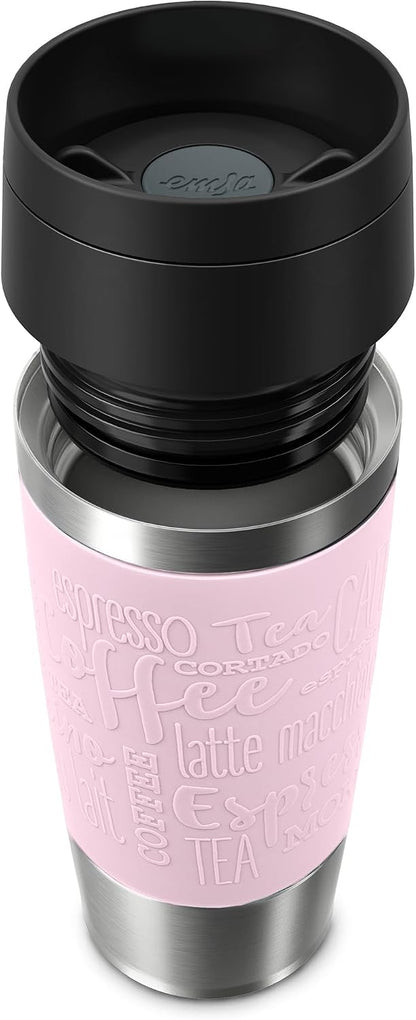 Travel Mug 360 ml Classic Insulated Mug, Stainless Steel Coffee Mug, Comfort Screw Cap, 4h Hot and 8h Cold, 100% Leak-Proof, Dishwasher Safe, 360° Drinking Opening, Aqua Blue, N20211